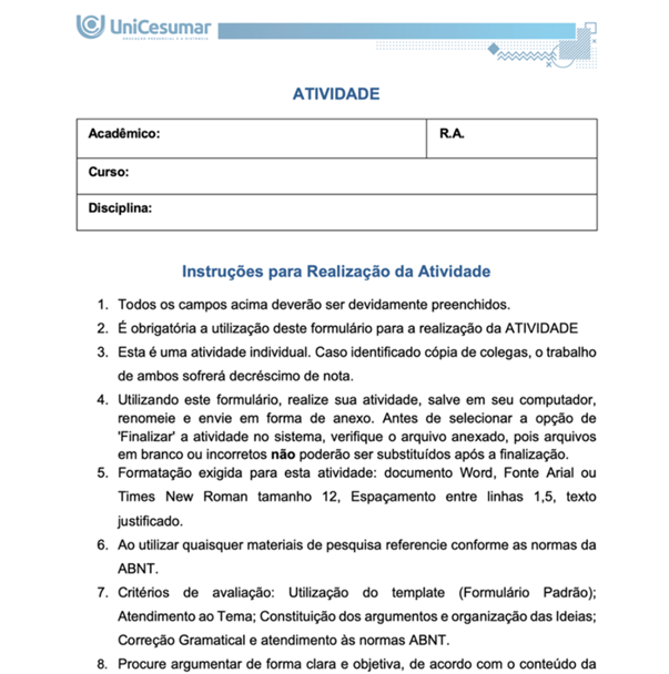 PROJETO DE EXTENSÃO I – ANHANGUERA | UNOPAR